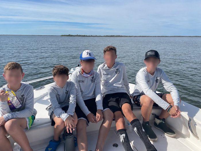 Youth fishing on Charlotte Harbor